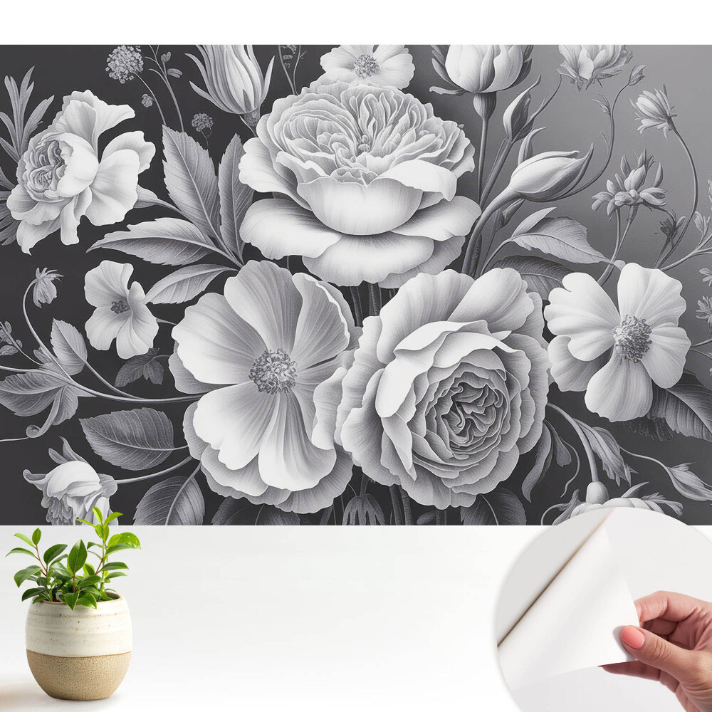 Tapeta Sivé kvety elegancia krása