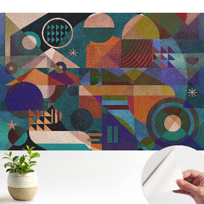 Tapeta s farebnou geometrickou abstrakciou