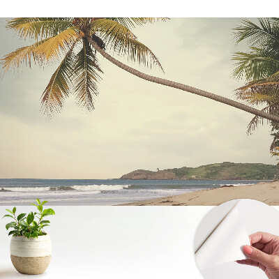 Luxusná tapeta s motívom palmy a exotickej pláže