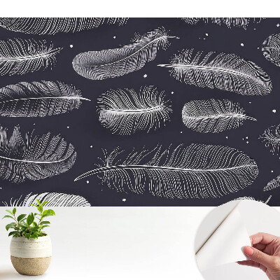 Luxusná tapeta Perie na tmavom pozadí