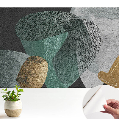 Tapeta do obývačky s geometrickými tvarmi v modernom a minimalistickom štýle