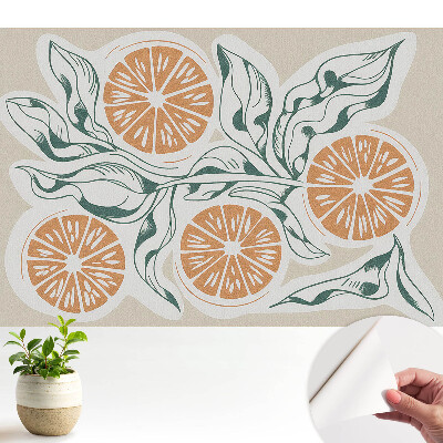 Tapety na stenu samolepiace Citrus a listy v harmónii
