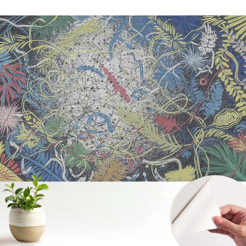 Luxusná tapeta Abstraktné listy plné energie