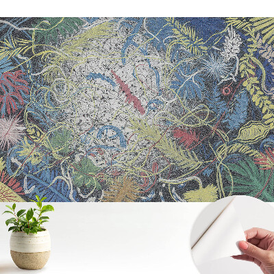 Luxusná tapeta Abstraktné listy plné energie