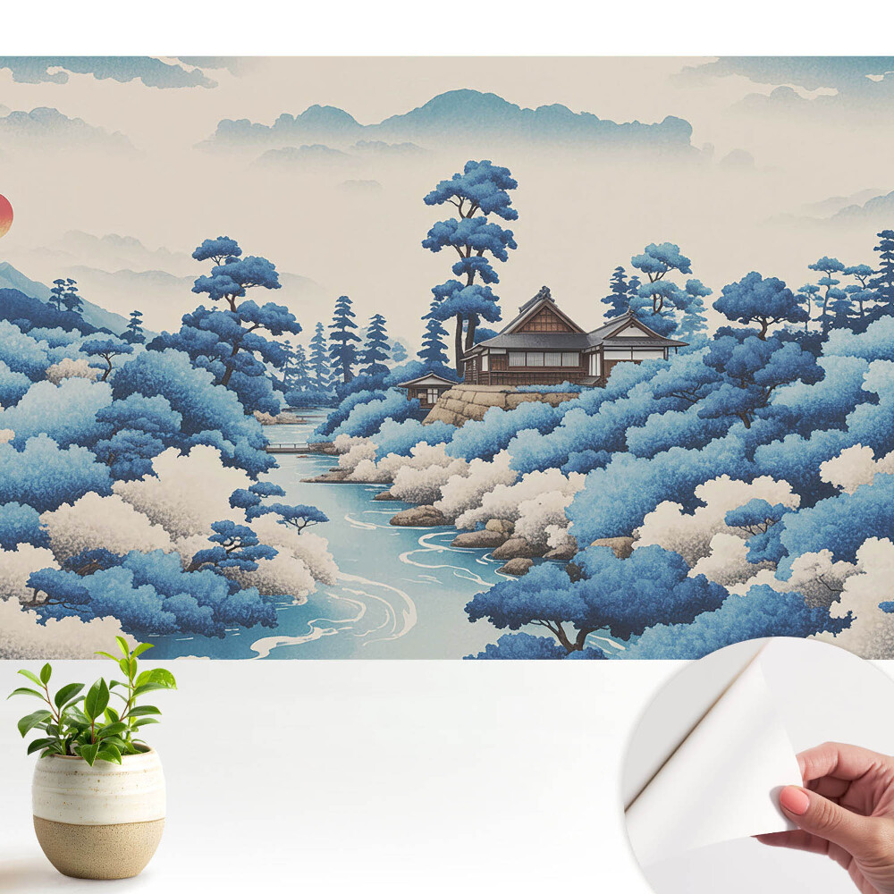 Tapety na stenu samolepiace Horská krajina s domom