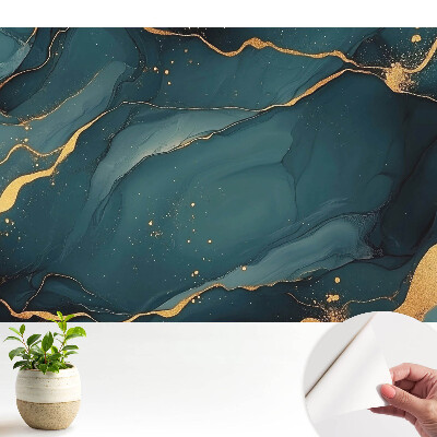 Luxusná tapeta Elegantná abstrakcia v tmavomodrých tónoch