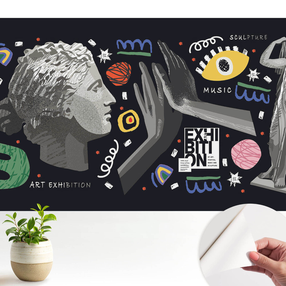 Luxusná tapeta Abstraktné umenie a hudobný motív