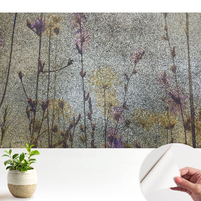 Tapeta do obývačky s motívom éterických divokých kvetov