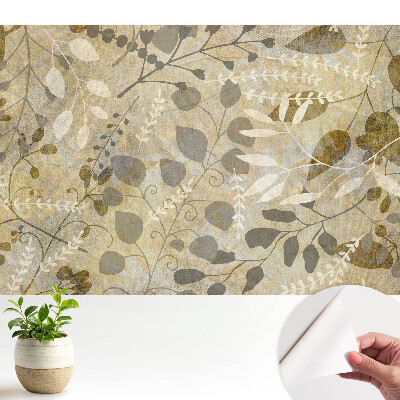 Samolepiace tapety na stenu s rastlinným vzorom vytvárajúce útulnú atmosféru