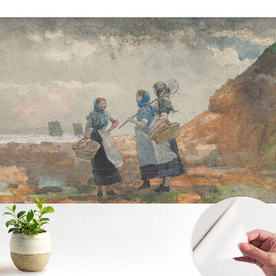 Tapeta do obývačky Ženy pri mori v tradičných krojoch