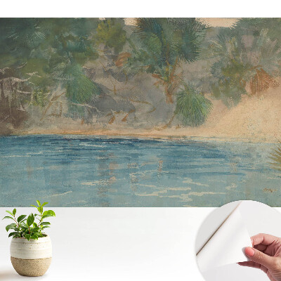 Luxusná tapeta s motívom exotickej krajiny vytvára relaxačnú atmosféru