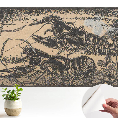 Tapeta do obývačky Raky a vodné rastliny v klasickom štýle