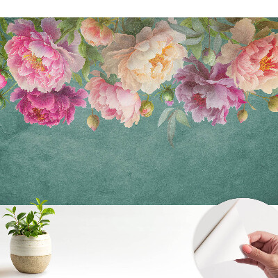 Luxusná tapeta Farebné pivonky na akvarelovej textúre