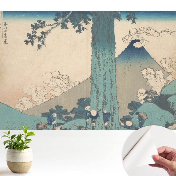 Tapeta s japonským krajinárskym motívom vyjadrujúcim estetiku a harmóniu