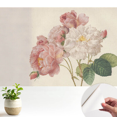 Tapeta na stenu samolepiaca s motívom klasickej kytice ruží