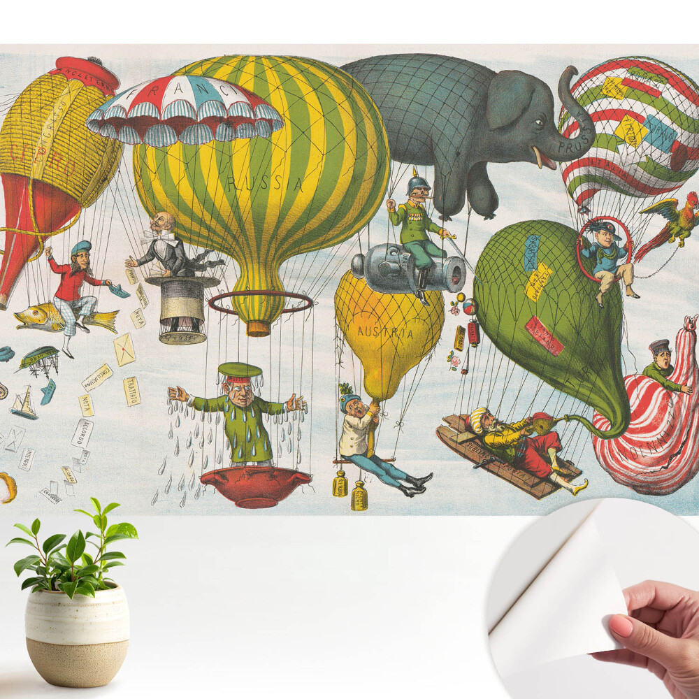 Luxusná tapeta Farebné balóny plné dobrodružstiev