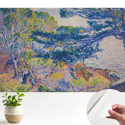 Tapeta s motívom farebnej krajiny v pokojnej harmónii