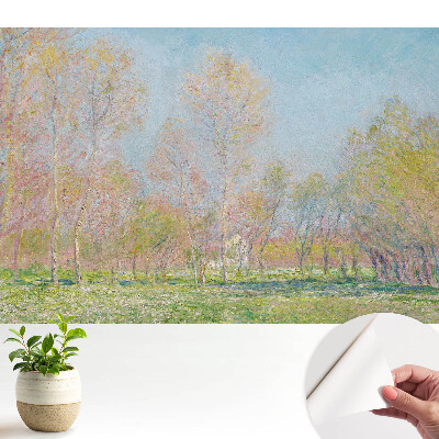 Tapeta do obývačky s motívom impresionistickej jarného parku