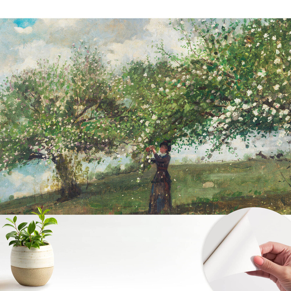 Luxusná tapeta Kvet stromu a žena