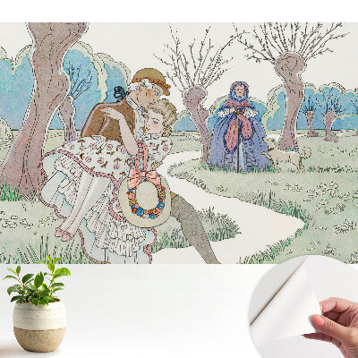 Luxusná tapeta Romantická prechádzka medzi stromami