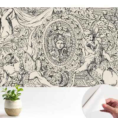 Tapeta s klasickými ornamentálnymi motívmi