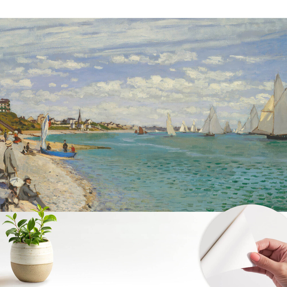 Tapeta do obývačky Impresionistická pláž s morskou krajinou