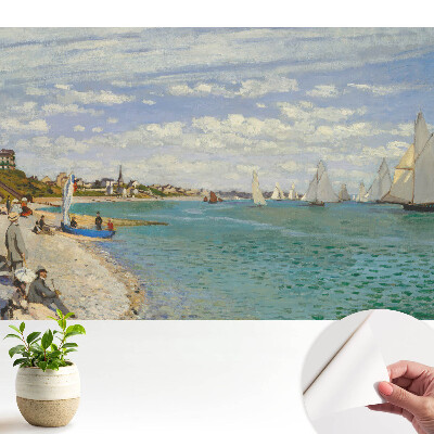 Tapeta do obývačky Impresionistická pláž s morskou krajinou