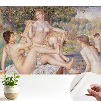 Tapeta do obývačky s motívom scény pri vode vyžarujúcej ženskosť a pokoj