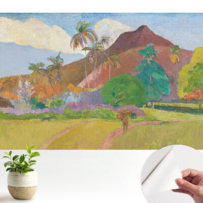 Tapeta do obývačky s motívom tropickej krajiny a paliem
