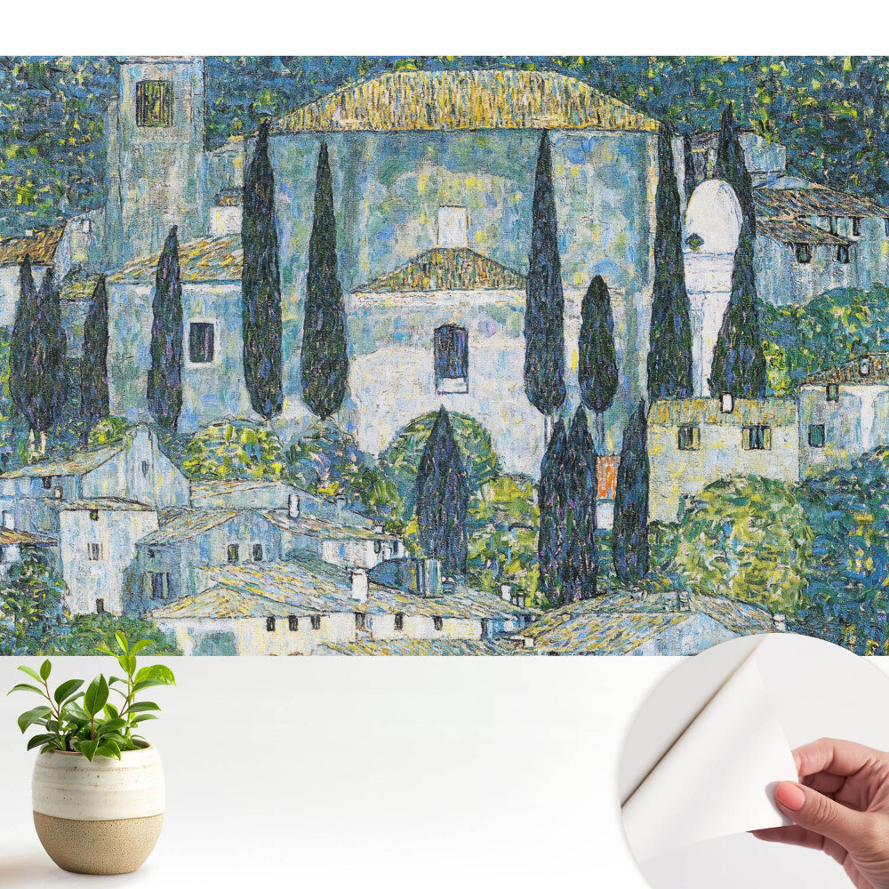 Tapety na stenu samolepiace Stredomorské mesto plné zelene