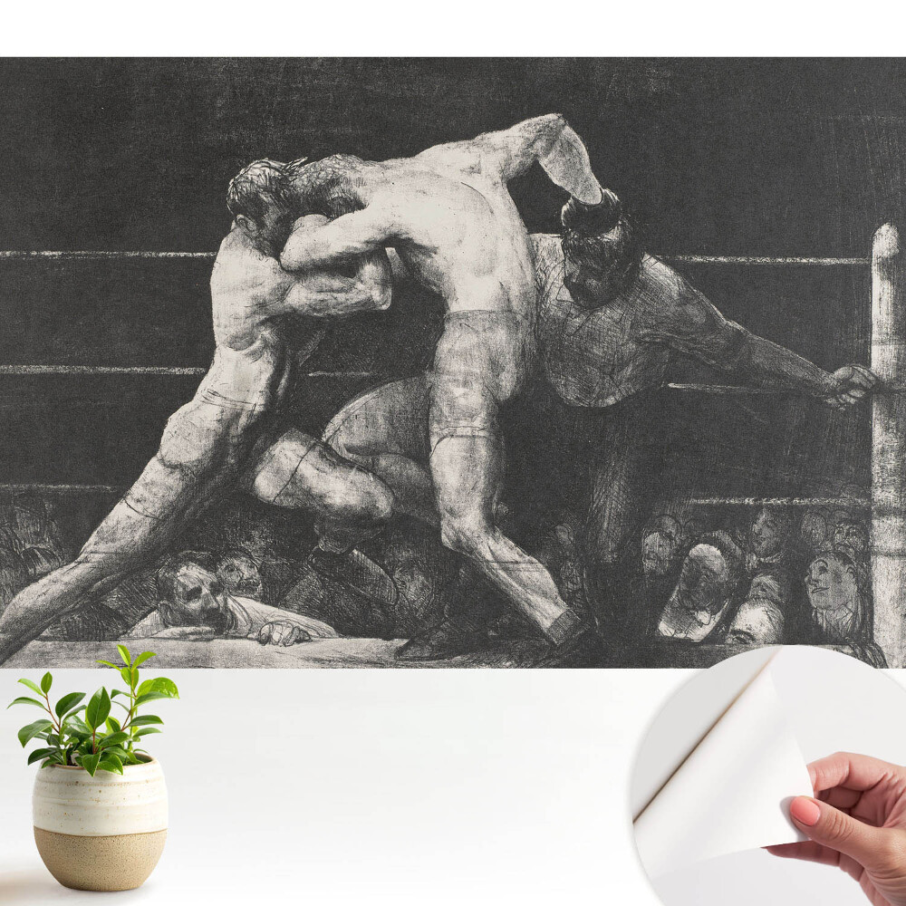 Tapeta na stenu samolepiaca s motívom boxerskej súťaže plnej emócií