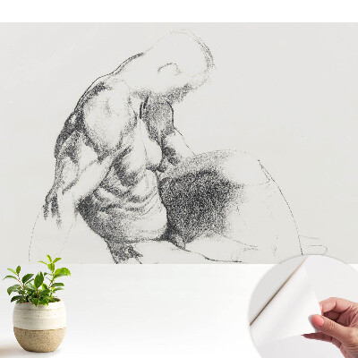 Luxusná tapeta Vkusný klasický náčrt svalnatého muža