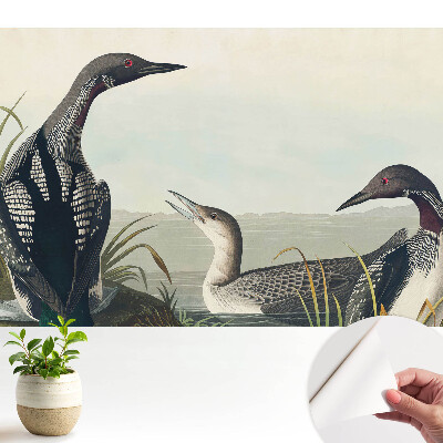 Tapeta Tri vtáky v klasickom štýle.