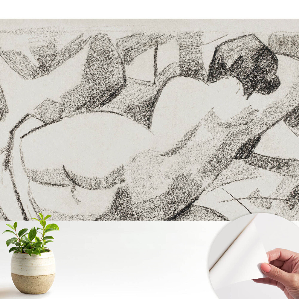 Tapeta Ležiaca postava, impresionistický štýl, pokojná atmosféra