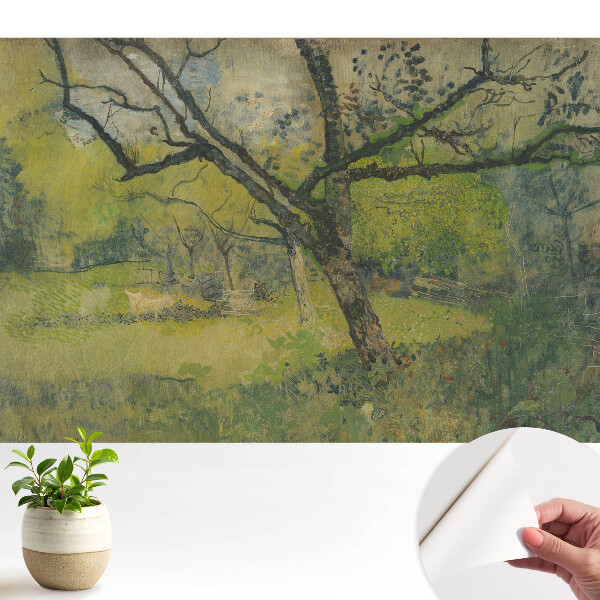 Tapety na stenu samolepiace Malebná krajina s centrálnym stromom