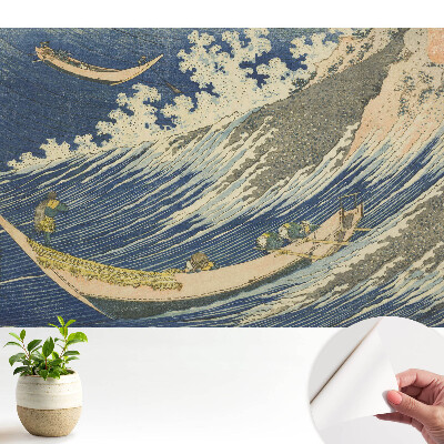 Tapety na stenu samolepiace Japonské lode na rozbúrených vlnách