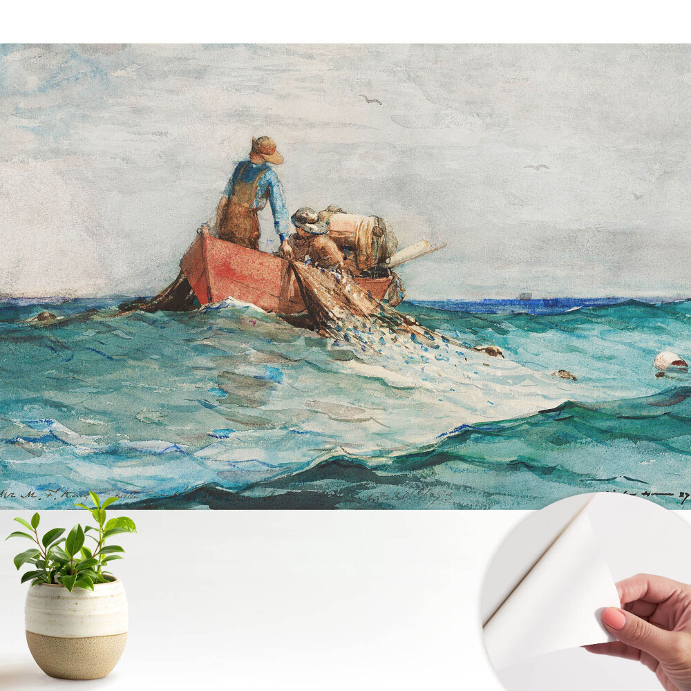 Tapeta do obývačky Rybári na mori