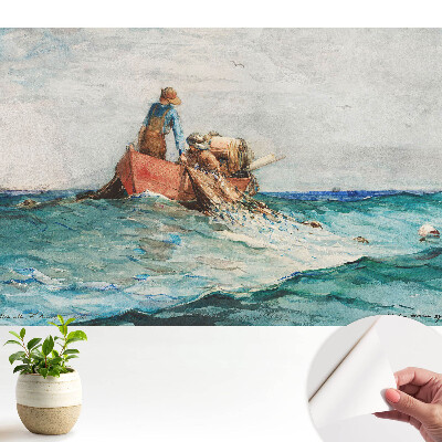 Tapeta do obývačky Rybári na mori