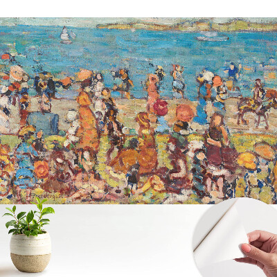 Tapeta do obývačky Impresionistická farba plážového dňa
