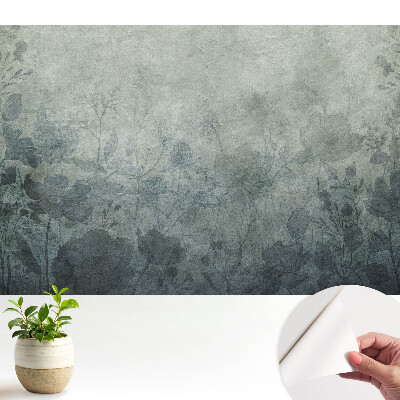 Luxusná tapeta Kvetinové motívy na sivom pozadí