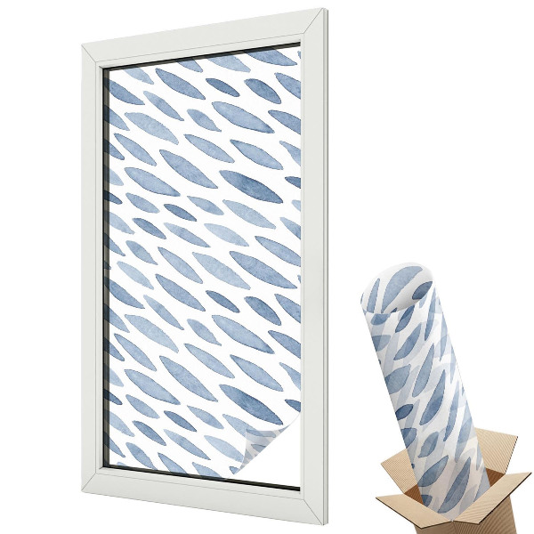 Okenná fólia Modré ťahy