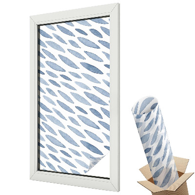 Okenná fólia Modré ťahy