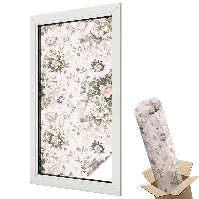 Mliečna fólia na sklo Kvetinová krása