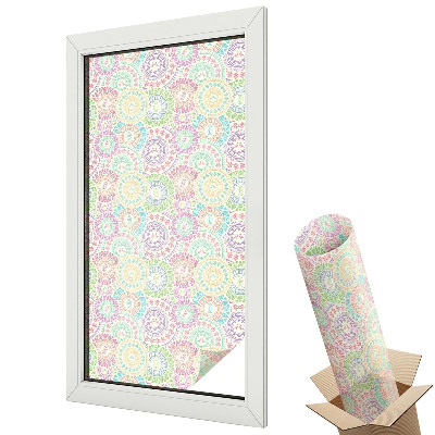 Fólia na sklo dverí Farebné mandaly