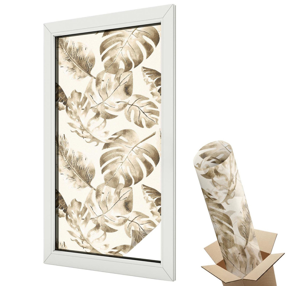 Fólia na sklo dverí Tropické rastliny