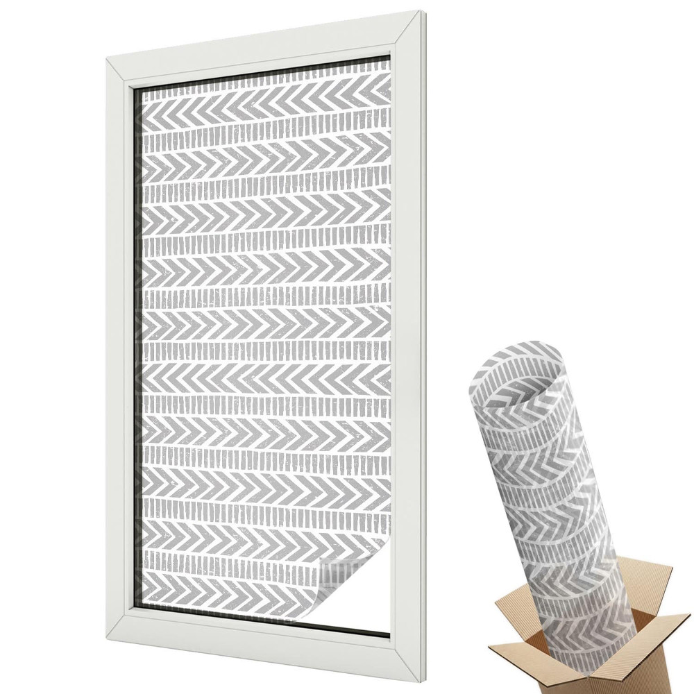 Mliečna fólia na sklo Geometrické pruhy