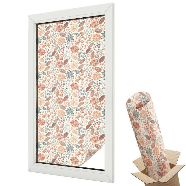 Mliečna fólia na sklo Kvetinový aranžmán