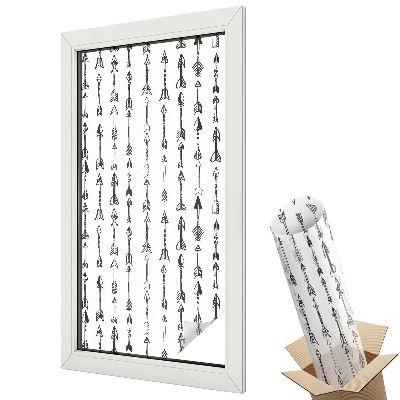 Mliečna fólia na sklo Geometrické šípky