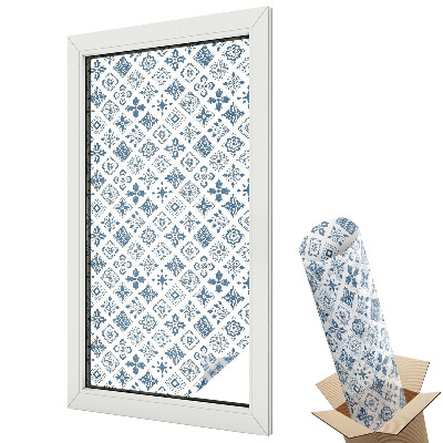 Fólia na sklo dverí Kvetinový ornament