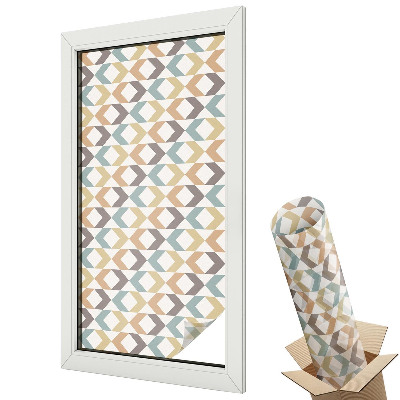 Okenná fólia Geometrické kosoštvorce